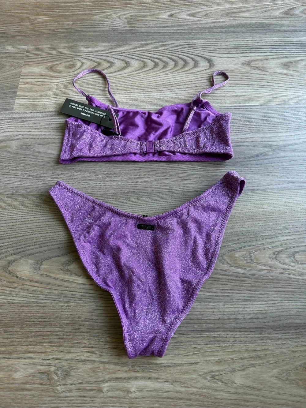 Triangl Purple Shimmer Bikini Set